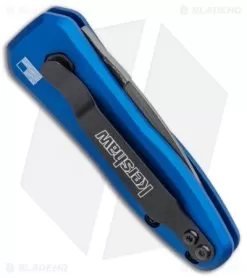 Kershaw Launch 4 CA Legal Automatic Knife Blue (1.9" Damascus) BHQ Exclusive 11 Kershaw Launch 4 CA Legal Automatic Knife Blue (1.9" Damascus) BHQ Exclusive -Knife Shop Kershaw Launch 4 CA Legal Auto Blue Damascus 7500BLUDAM BHQ 91856 jr side