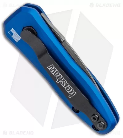 Kershaw Launch 4 CA Legal Automatic Knife Blue (1.9" Damascus) BHQ Exclusive 3 Kershaw Launch 4 CA Legal Automatic Knife Blue (1.9" Damascus) BHQ Exclusive - Image 3