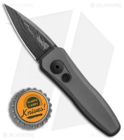 Kershaw Launch 4 CA Legal Automatic Knife Gray (1.9" Damascus) BHQ Exclusive -Knife Shop Kershaw Launch 4 CA Legal Auto Gray Damascus BHQ 86760 er bottlecap
