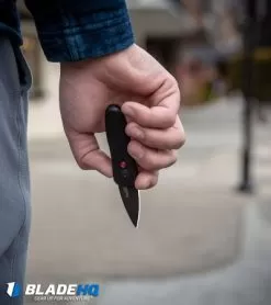 Kershaw Launch 4 CA Legal Automatic Knife OD Green (1.9" Black) 7500OLBLK -Knife Shop Kershaw Launch 4 CA Legal Automatic Knife Black 7500BL BHQ 34416 lifestyle web 3