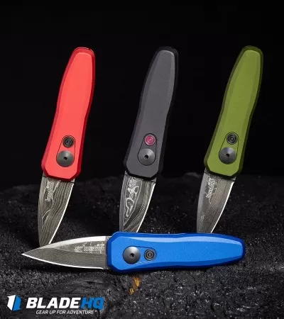 Kershaw Launch 4 CA Legal Automatic Knife Blue (1.9" Damascus) BHQ Exclusive 8 Kershaw Launch 4 CA Legal Automatic Knife Blue (1.9" Damascus) BHQ Exclusive - Image 8