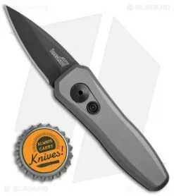 Kershaw Launch 4 CA Legal Automatic Knife Gray (1.9" Black) 7500GRYBLK -Knife Shop Kershaw Launch 4 CA Legal Gray Black KER7500GRYBLK BHQ 74062 jr bottlecap