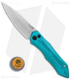 Kershaw Launch 6 Automatic Knife Teal (3.75" Stonewash) 7800TEALSW -Knife Shop Kershaw Launch 6 Teal SW BHQ 89520 er bottlecap