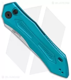 Kershaw Launch 6 Automatic Knife Teal (3.75" Stonewash) 7800TEALSW -Knife Shop Kershaw Launch 6 Teal SW BHQ 89520 er spine