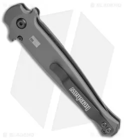 Kershaw Launch 8 Stiletto Automatic Knife Gray/CF (3.5" Black) 5 Kershaw Launch 8 Stiletto Automatic Knife Gray/CF (3.5" Black) -Knife Shop Kershaw Launch 8 Stiletto Auto Gray CF Black BHQ 111461 jr side