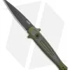 Kershaw Launch 8 Stiletto Automatic Knife Green/CF (3.5" Black)