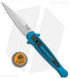 Kershaw Launch 8 Stiletto Automatic Knife Teal/CF (3.5" Stonewash) 7 Kershaw Launch 8 Stiletto Automatic Knife Teal/CF (3.5" Stonewash) -Knife Shop Kershaw Launch 8 Stiletto Auto Teal CF SW KER7150TEALSW BHQ 105834 jr bottlecap