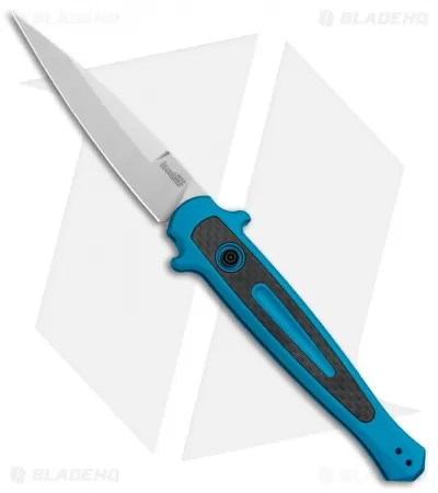 Kershaw Launch 8 Stiletto Automatic Knife Teal/CF (3.5" Stonewash) 1 Kershaw Launch 8 Stiletto Automatic Knife Teal/CF (3.5" Stonewash)