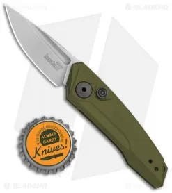 Kershaw Launch 9 Automatic Knife OD Green (1.8" Working Finish) 7250OLSW -Knife Shop Kershaw Launch 9 Auto OD Green Working KER7250OLSW BHQ 113298 jr bottlecap