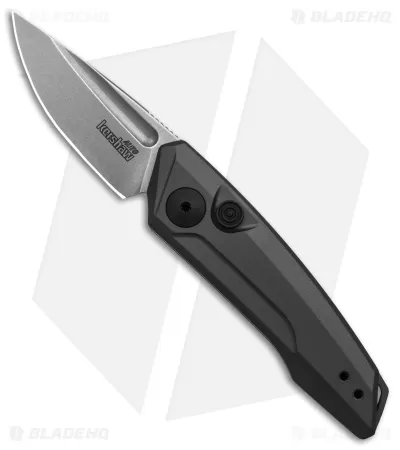 Kershaw Launch 9 Automatic Knife Drop Point Gray Aluminum (1.8" Stonewash) 1 Kershaw Launch 9 Automatic Knife Drop Point Gray Aluminum (1.8" Stonewash)