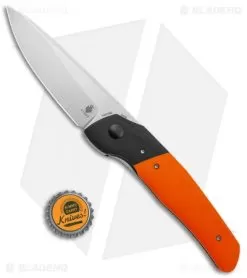 Kizer Arsenyan In-Yan Liner Lock Knife Orange G-10 (3.9" Satin) V4573N2 -Knife Shop Kizer Arsenyan In Yan LL Orange Black G 10 Satin BHQ 121135 jr bottlecap