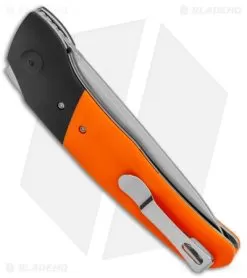 Kizer Arsenyan In-Yan Liner Lock Knife Orange G-10 (3.9" Satin) V4573N2 -Knife Shop Kizer Arsenyan In Yan LL Orange Black G 10 Satin BHQ 121135 jr side