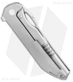 Kizer Assassin Frame Lock Flipper Knife Titanium (3.15" Satin) Ki3549 -Knife Shop Kizer Assassin Frame Lock Flipper Knife Titanium 3.15in Satin Ki3549 BHQ 106833 LS Side