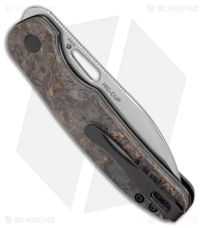 Kizer Azo Hic-cup Button Lock Knife Fat Carbon (3.1" Stonewash) V3606A1 3 Kizer Azo Hic-cup Button Lock Knife Fat Carbon (3.1" Stonewash) V3606A1 - Image 3