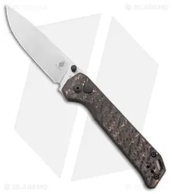 Kizer Azo Vanguard Begleiter 2 Button Lock Knife Fat Carbon (3.5" Satin)