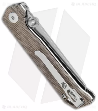 Kizer Azo Vanguard Mini Begleiter Liner Lock Knife Green Micarta (2.8" Satin) 3 Kizer Azo Vanguard Mini Begleiter Liner Lock Knife Green Micarta (2.8" Satin) - Image 3