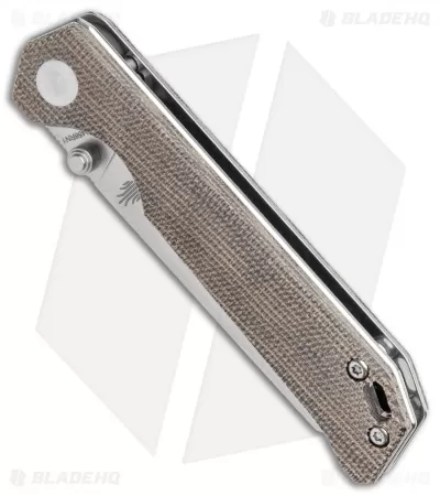 Kizer Azo Vanguard Mini Begleiter Liner Lock Knife Green Micarta (2.8" Satin) 2 Kizer Azo Vanguard Mini Begleiter Liner Lock Knife Green Micarta (2.8" Satin) - Image 2