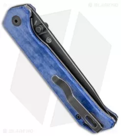 Kizer Azo Vanguard Series Begleiter Knife Denim Micarta (3.5" Black SW) 7 Kizer Azo Vanguard Series Begleiter Knife Denim Micarta (3.5" Black SW) -Knife Shop Kizer Azo Vanguard Series Begleiter Denim Micarta Black SW BHQ 145743 jr side