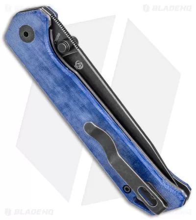 Kizer Azo Vanguard Series Begleiter Knife Denim Micarta (3.5" Black SW) 3 Kizer Azo Vanguard Series Begleiter Knife Denim Micarta (3.5" Black SW) - Image 3