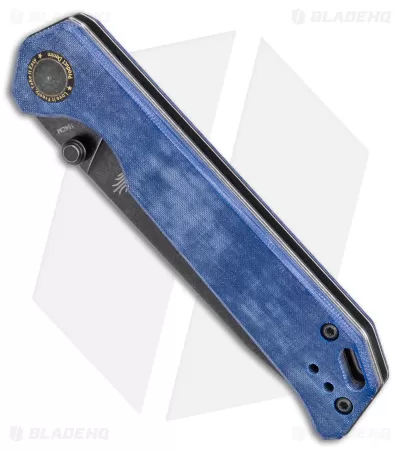 Kizer Azo Vanguard Series Begleiter Knife Denim Micarta (3.5" Black SW) 2 Kizer Azo Vanguard Series Begleiter Knife Denim Micarta (3.5" Black SW) - Image 2