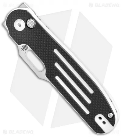 Kizer Cormorant Plunge Lock Knife Black/White Lines G-10 (3.25" Satin) Ki4562A2 2 Kizer Cormorant Plunge Lock Knife Black/White Lines G-10 (3.25" Satin) Ki4562A2 - Image 2
