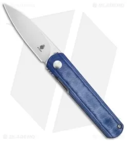 Kizer Feist Front Flipper Knife Blue Denim Micarta (2.8" SW)