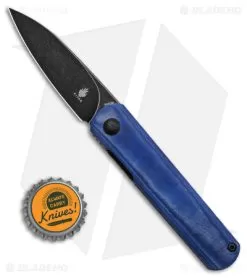 Kizer Feist Front Flipper Knife Blue Denim Micarta (2.8" Black) 7 Kizer Feist Front Flipper Knife Blue Denim Micarta (2.8" Black) -Knife Shop Kizer Cutlery Fiest BHQ 140706 td size