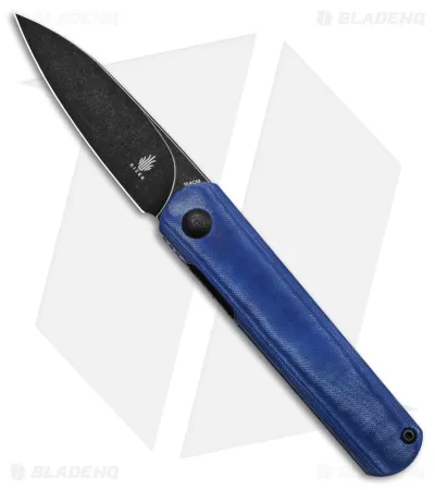 Kizer Feist Front Flipper Knife Blue Denim Micarta (2.8" Black) 1 Kizer Feist Front Flipper Knife Blue Denim Micarta (2.8" Black)