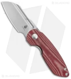 Kizer D.O.C.K. October Liner Lock Knife Red Micarta (2.9" Satin) V3569