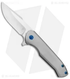 Kizer Degnan Kane Flipper Frame Lock Knife Titanium (3.75" Satin) Ki5467