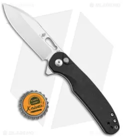 Kizer Hic-cup Button Lock Knife Black Micarta (3.15" Satin) V3606C2 9 Kizer Hic-cup Button Lock Knife Black Micarta (3.15" Satin) V3606C2 -Knife Shop Kizer Hic cup Button Lock Black Micarta Satin BHQ 145857 jr bottlecap