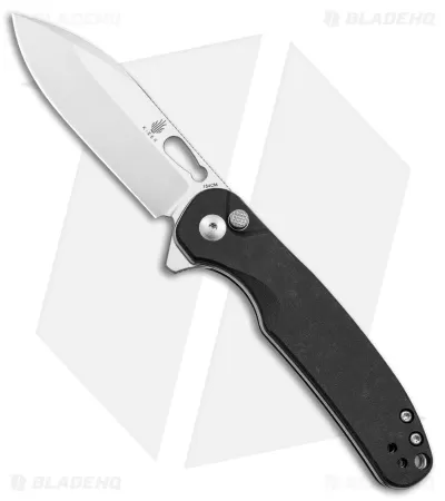 Kizer Hic-cup Button Lock Knife Black Micarta (3.15" Satin) V3606C2 1 Kizer Hic-cup Button Lock Knife Black Micarta (3.15" Satin) V3606C2