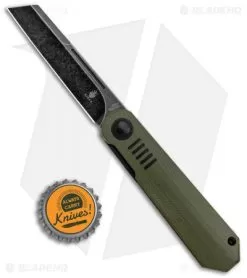 Kizer Lundquist De L'Orme Liner Lock Knife Green G-10 (2.9" Black SW) -Knife Shop Kizer Lundquist De LOrme LL Green G 10 Black SW KI3570A3 BHQ 126521 jr bottlecap