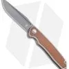 Kizer Nick Swan Matanzas Frame Lock Knife Ti/Micarta Drop Point (3.5" Gray)