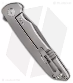 Kizer Nick Swan Matanzas Frame Lock Knife Ti/Micarta Drop Point (3.5" Gray) -Knife Shop Kizer Nick Swan Matanzas Frame Lock Knife Ti Micarta Ki4510A3 BHQ 114295 LS Side