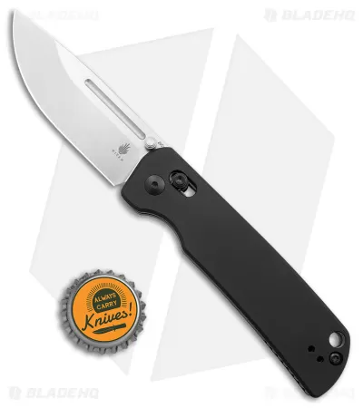 Kizer Pinkerton Escort Bar Lock Knife Black Aluminum (3.5" Stonewash 20CV) 5 Kizer Pinkerton Escort Bar Lock Knife Black Aluminum (3.5" Stonewash 20CV) - Image 5