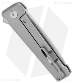 Kizer Quell Frame Lock Knife Titanium (3.125" Stonewash) Ki4530 6 Kizer Quell Frame Lock Knife Titanium (3.125" Stonewash) Ki4530 -Knife Shop Kizer Quell FL Ti SW Ki4530 BHQ 102456 jr side