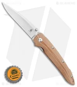 Kizer Sliver Sunburst Liner Lock Knife Natural Micarta (3.5" Stonewash) Ki4419A5 -Knife Shop Kizer Sliver Sunburst Liner Lock Knife Natural Micarta 3.5 Stonewash Ki4419A5 BHQ 117158 LS Bottlecap 2