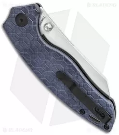 Kizer Azo Towser K Liner Lock Knife Blue Richlite (3.5" Satin) 6 Kizer Azo Towser K Liner Lock Knife Blue Richlite (3.5" Satin) -Knife Shop Kizer Towser K V4593C1 BHQ 137141 td side