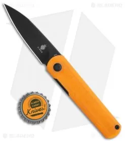Kizer Vanguard Feist Front Flipper Translucent Orange G-10 (2.8" Black) - BD1N -Knife Shop Kizer Vangard Lundquist Feist Translucent Orange G 10 Black V3499E2 BHQ 118281 jr bottlecap