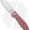 Kizer Vanguard Azo Infinity Liner Lock Knife Red Micarta (3" Satin)