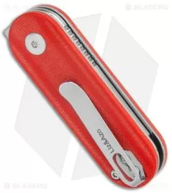 Kizer Azo/Liz Mini Bay Detent Slip Joint Knife Red G-10 (1.9" Satin) 6 Kizer Azo/Liz Mini Bay Detent Slip Joint Knife Red G-10 (1.9" Satin) -Knife Shop Kizer Vanguard Azo Liz Mini Bay Detent SJ Red G 10 Satin BHQ 121147 jr side 2
