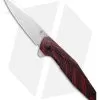 Kizer Vanguard Series Spot Liner Lock Knife Black/Red G-10 (3" Stonewash)V3620C1