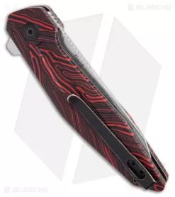 Kizer Vanguard Series Spot Liner Lock Knife Black/Red G-10 (3" Stonewash)V3620C1 -Knife Shop Kizer Vanguard Series Spot Liner Lock Knife Black Red G 10 Stonewash V3620C1 BHQ 180087 KC side 5
