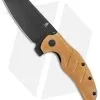 Kizer Vanguard Sheepdog XL C01C Liner Lock Knife Natural Micarta (4" Black)