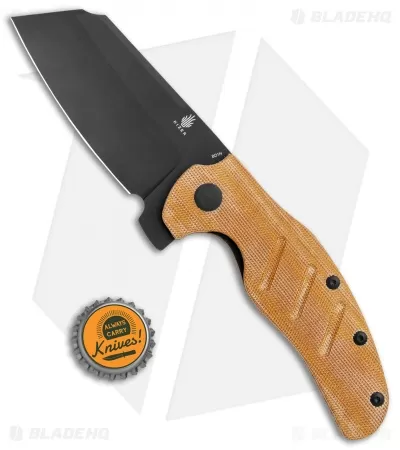 Kizer Vanguard Sheepdog XL C01C Liner Lock Knife Natural Micarta (4" Black) 4 Kizer Vanguard Sheepdog XL C01C Liner Lock Knife Natural Micarta (4" Black) - Image 4