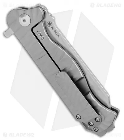 Kizer Vindicator Frame Lock Knife Textured Titanium (3.50" Stonewash) Ki4522 3 Kizer Vindicator Frame Lock Knife Textured Titanium (3.50" Stonewash) Ki4522 - Image 3