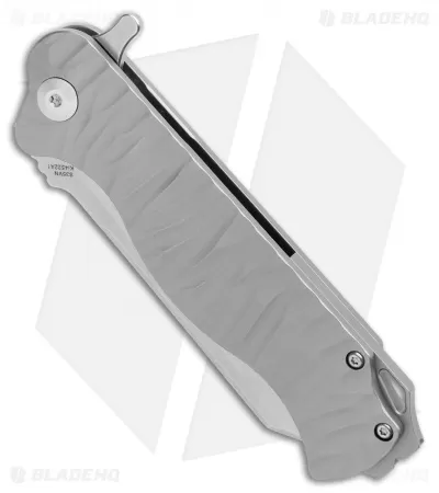 Kizer Vindicator Frame Lock Knife Textured Titanium (3.50" Stonewash) Ki4522 2 Kizer Vindicator Frame Lock Knife Textured Titanium (3.50" Stonewash) Ki4522 - Image 2