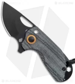 Kizer Yue/Azo Catshark Folding Knife Black Micarta (2" Black) V2561