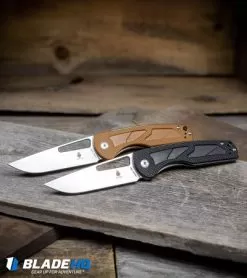 Kizer Yukon Liner Lock Knife Brown (3.39" Stonewash) V4004N2 -Knife Shop Kizer Yukon Liner Lock Knife Black Stonewash V4004 BHQ 106934 kp wood web